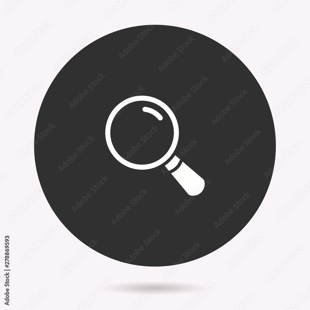 Search - vector icon. Illustration isolated. Simple pictogram. Search - vector icon. Illustration isolated. Simple pictogram.
