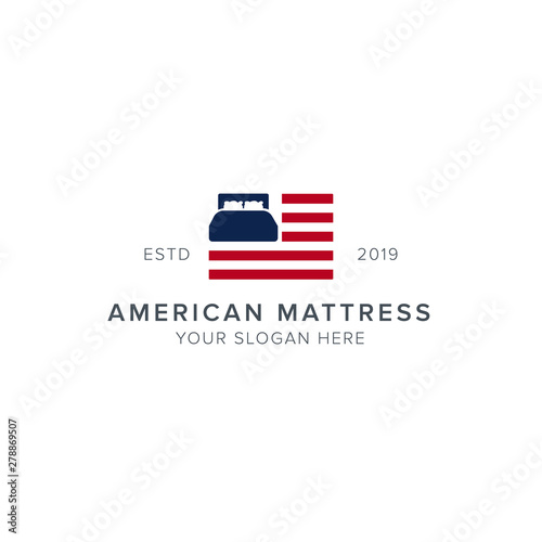 american mattress logo design
