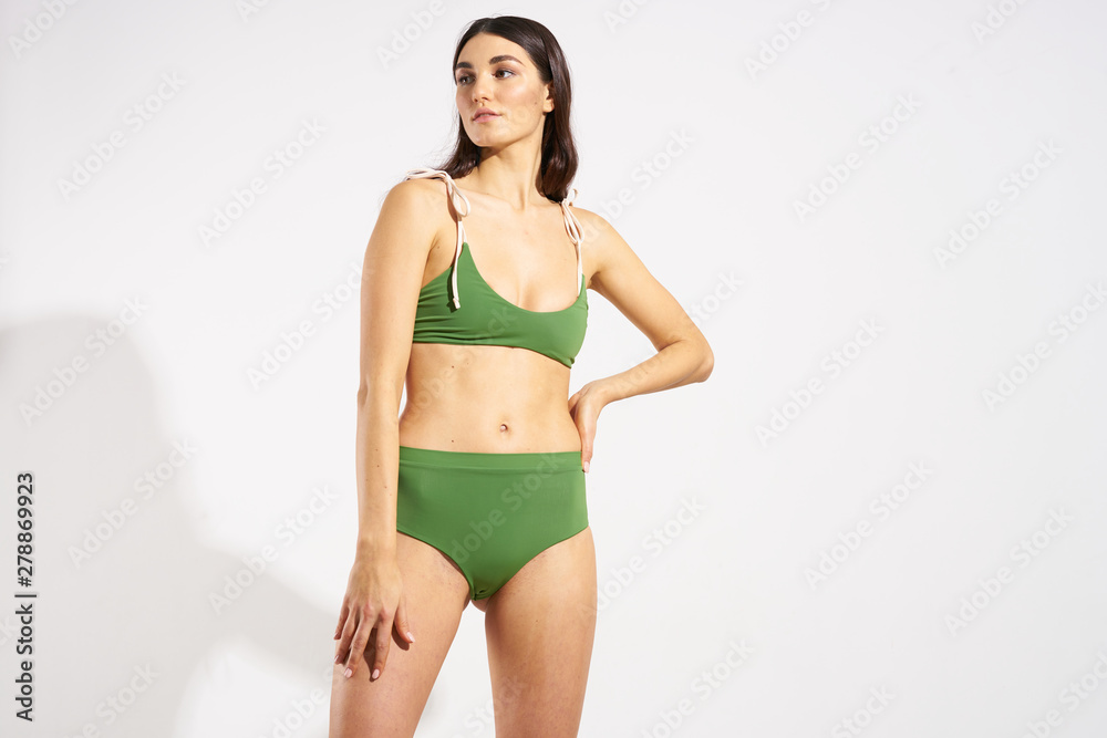 young woman in bikini young woman in bikini