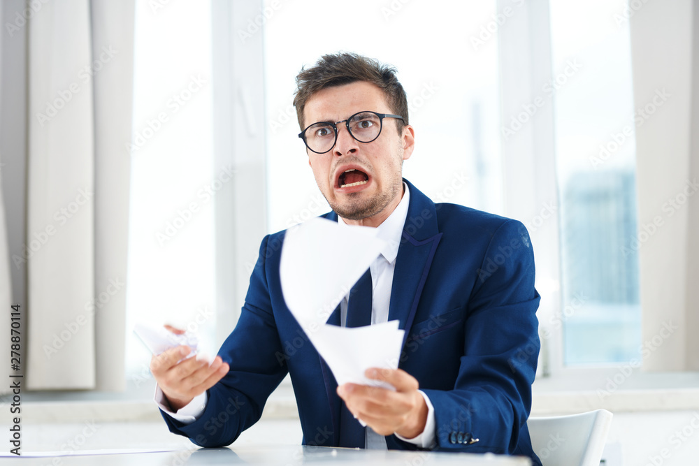 businessman in office