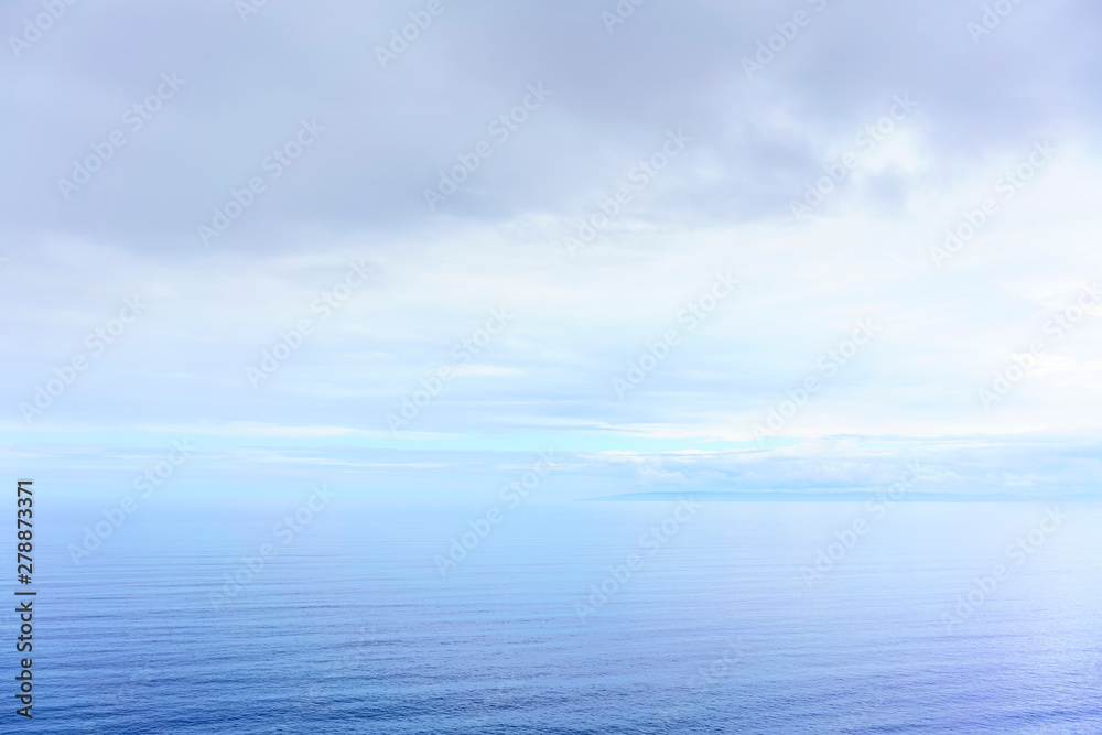 Beautiful nature , sky , sea and horizon from the sea cliff , Scotland Beautiful nature , sky , sea and horizon from the sea cliff , Scotland