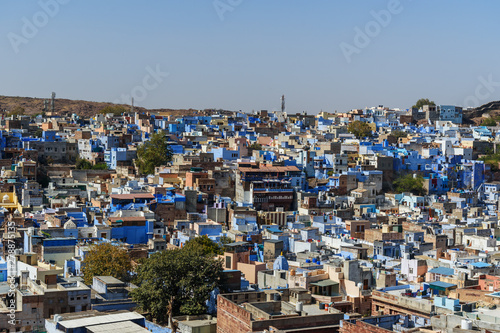 View of Blue city Jodhpur. India © Elena Odareeva