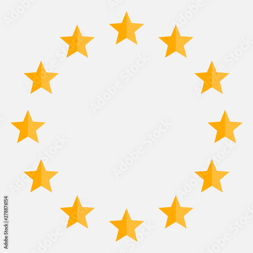 Stars in circle icon. vector illustration