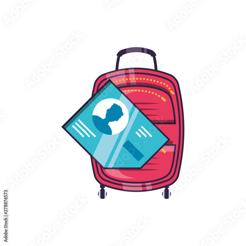 travel suitcase equipment with document id