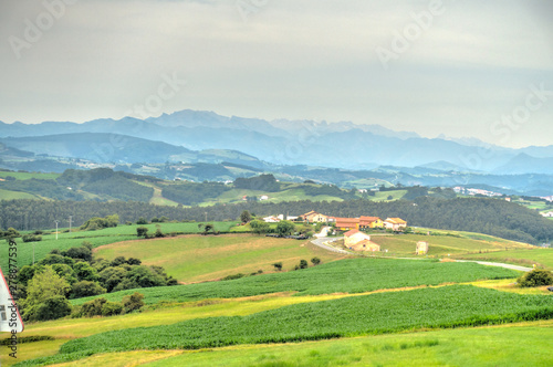 Landscape in Cantabria  Spain