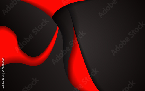 Abstract red and black waves texture background. Contrast color vector design for use corporate, business, element cover, banner, flyer, brochure, advertising