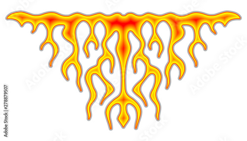 Vehicle sticker - burning f...