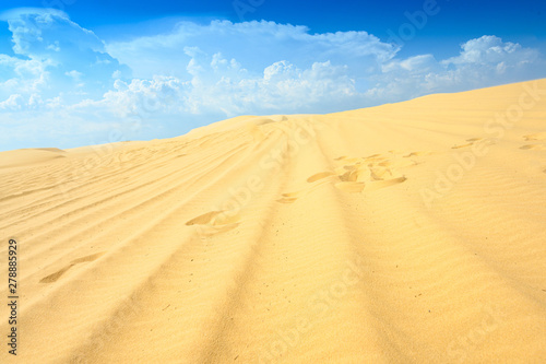 white sand dune Muine Vietnam