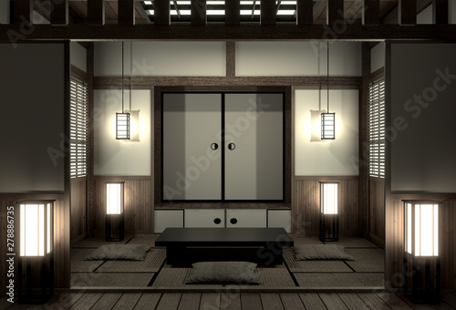 original room japanese style  Showa era   Design with the best Japanese room designers.3D rendering