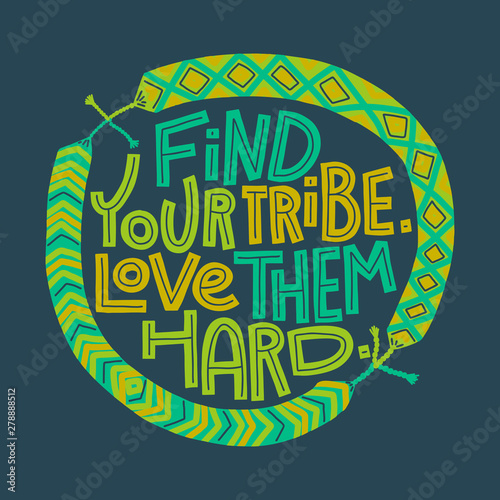 Find Your Tribe, Love Them Hard with friendship bracelets frame
