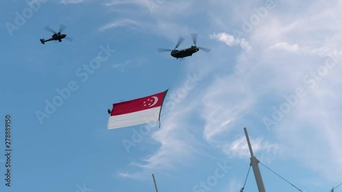 Singapore National Day Air Force Fly pass