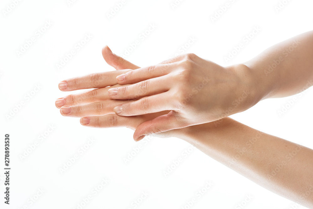 hands isolated on white background