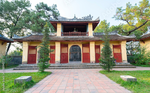 Thien Mu Pagoda in Hue City, Vietnam. This is the ancient temples from the 19th century to date and also the spiritual tourist attractions in Hue, Vietnam