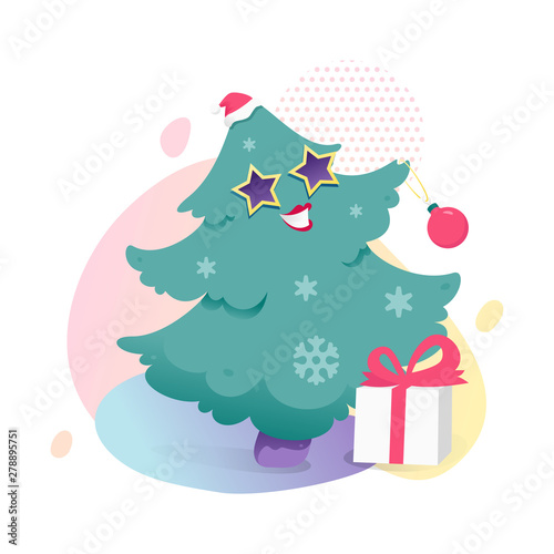 Christmas Tree Character Illustration