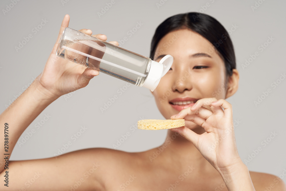 beautiful woman naked shoulders charm clean skin beautiful woman naked shoulders charm clean skin