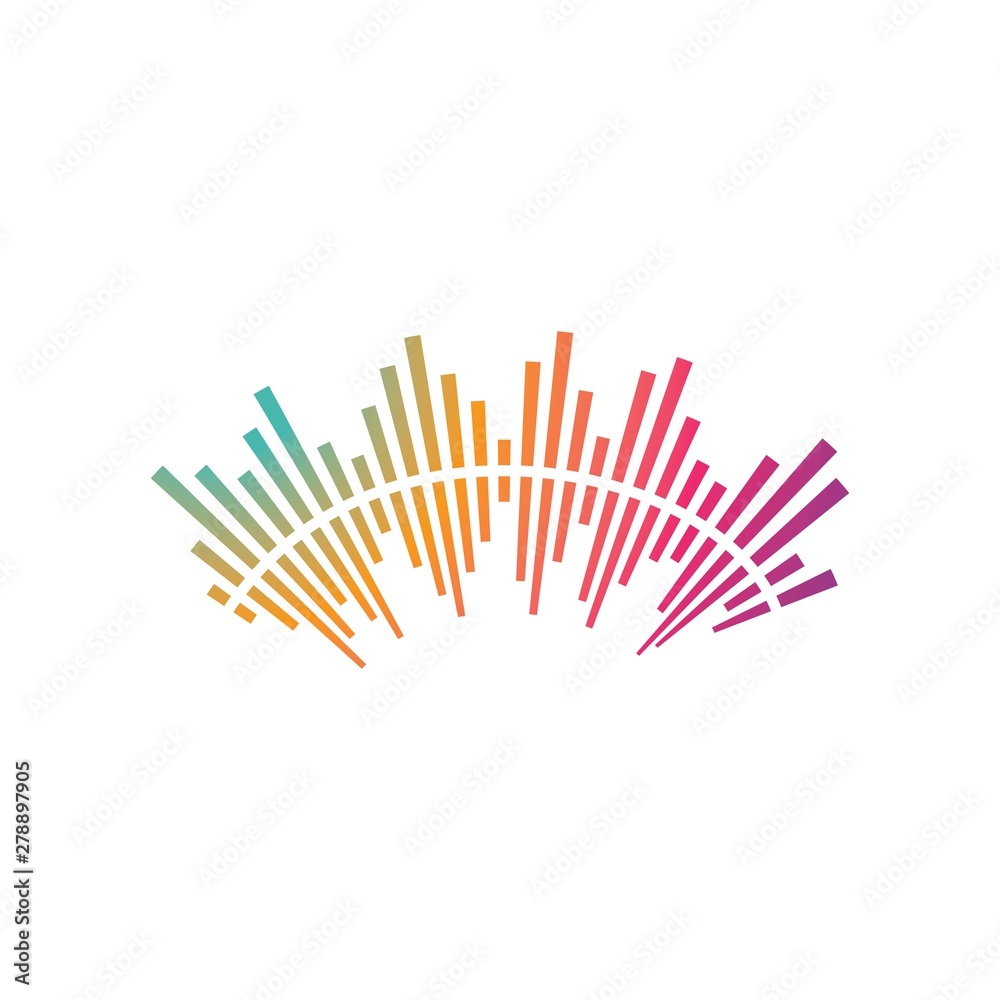 sound wave music logo vector sound wave music logo vector