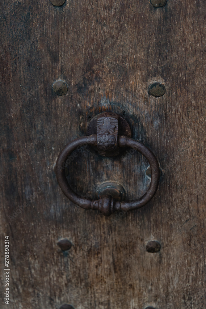 FRANCE - Espalion Aveyron - medieval door handle FRANCE - Espalion Aveyron - medieval door handle