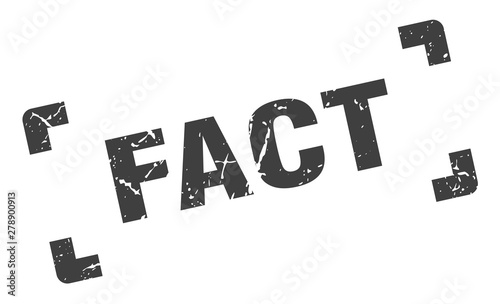 fact stamp. fact square grunge sign. fact