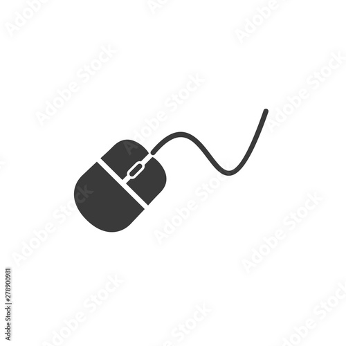 Mouse icon template color editable. Mouse symbol vector sign isolated on white background. Simple logo vector illustration for graphic and web design.