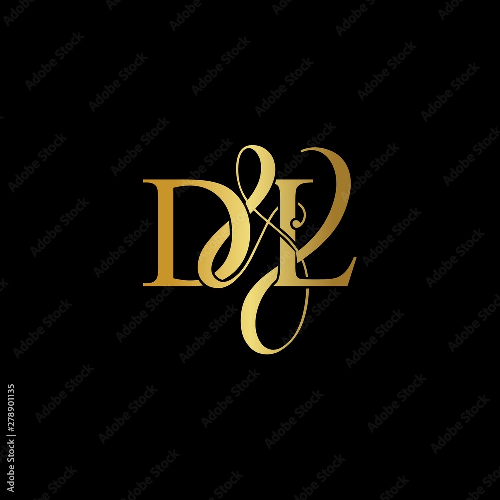 D & L / DL logo initial vector mark. Initial letter D & L DL ...