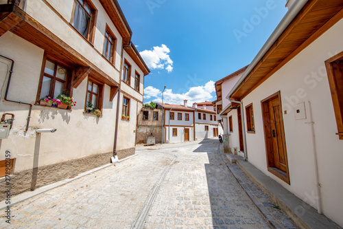 streets and architectural houses