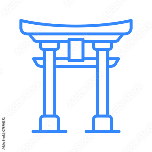 Torii shrine japan gate icon