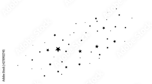Star way, abstract astronomy. Stars on a white background. Stardust template. Cosmos milky way, stars trek or path. Astrology elements. Astronomical objects. Star vector © blankstock