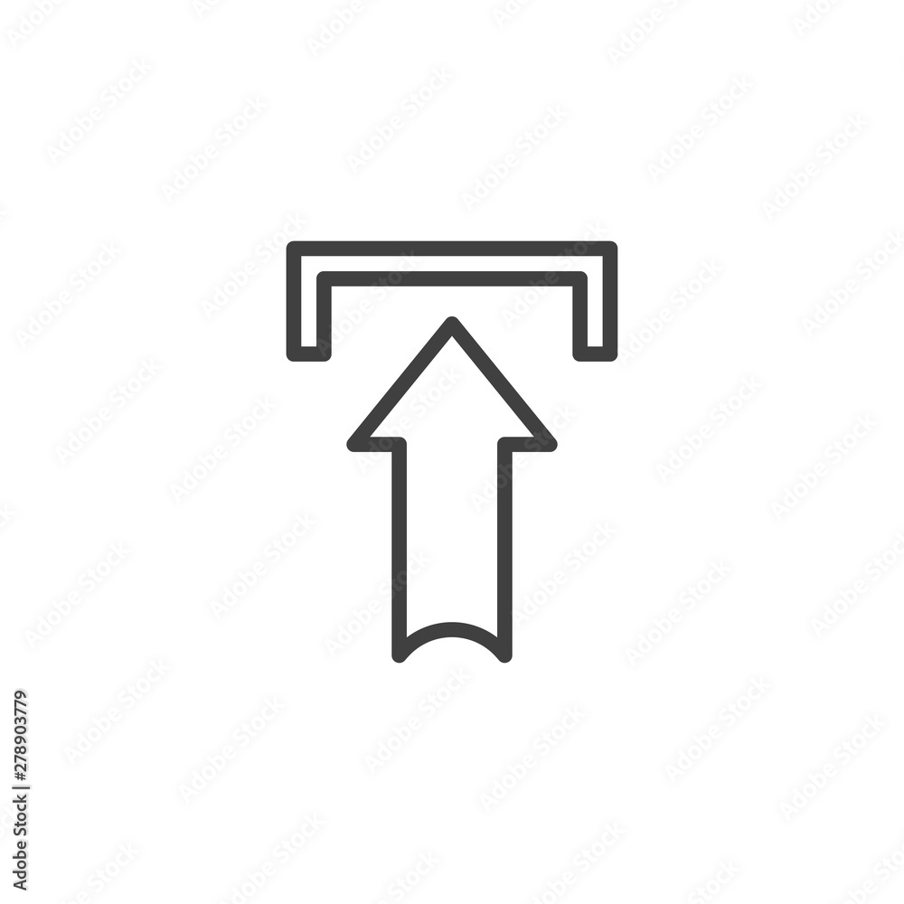 Download arrow line icon. linear style sign for mobile concept and web design. Arrow in point outline vector icon. Symbol, logo illustration. Vector graphics Download arrow line icon. linear style sign for mobile concept and web design. Arrow in point outline vector icon. Symbol, logo illustration. Vector graphics
