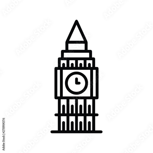 London clock tower architecture Icon