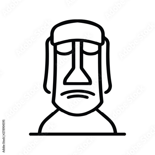 Chile stone island statue Icon