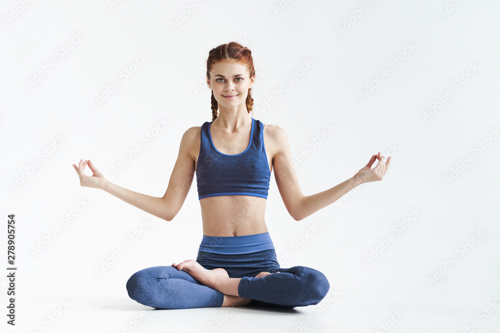 young woman doing yoga young woman doing yoga