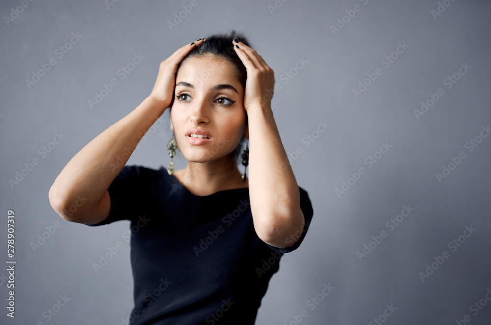 young woman with headache young woman with headache