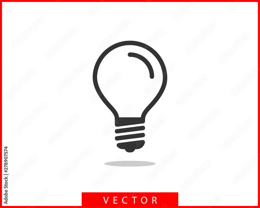 Light bulb icon vector. Llightbulb idea logo concept. Lamp electricity icons web design element. Led lights isolated silhouette. Light bulb icon vector. Llightbulb idea logo concept. Lamp electricity icons web design element. Led lights isolated silhouette.