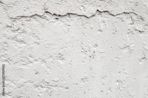 abstract background of a shabby old wall painted in white close up
