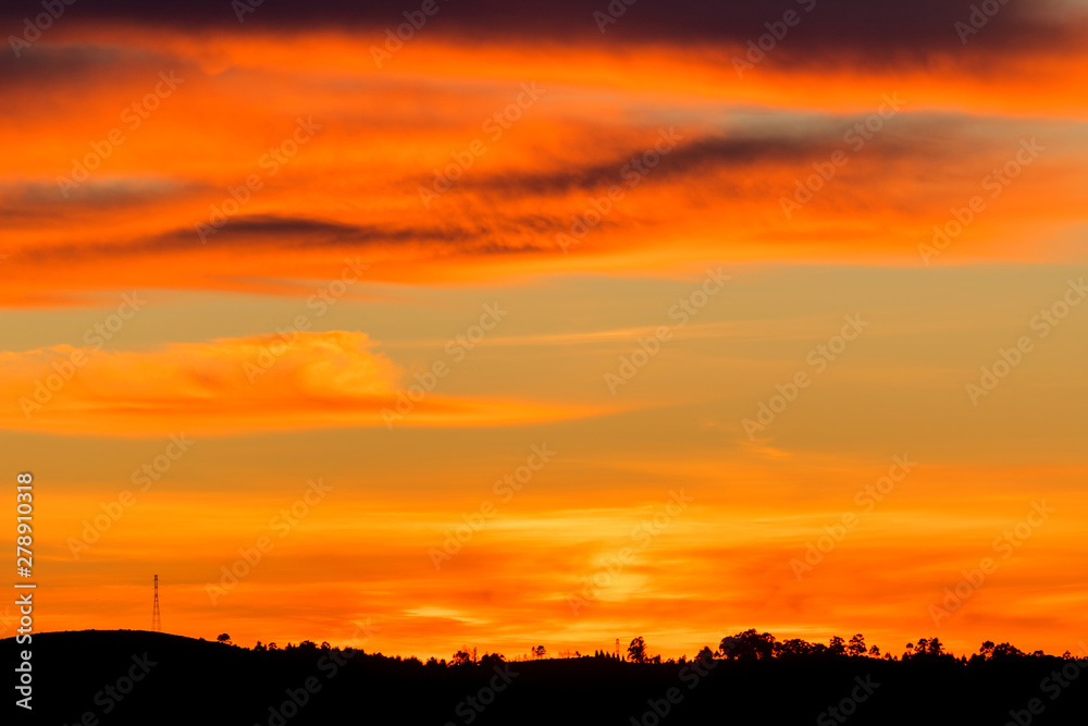 sunset at the mountains sunset at the mountains