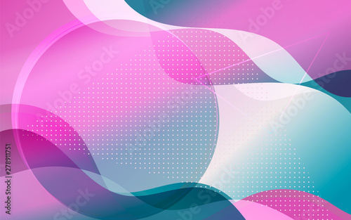 Elegant Colorful Complex Wave and circle polka dot abstract background
