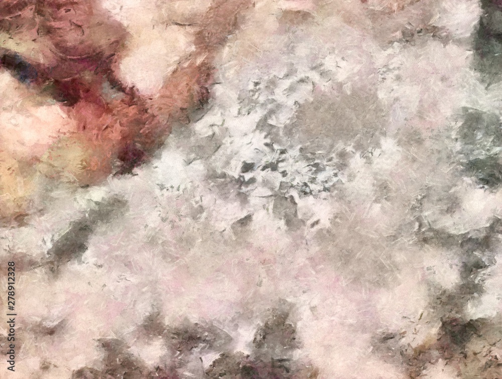 Fototapeta premium Abstract grunge texture background. Stock abstraction art on canvas. Realistic beauty digital painting. Amazing simple design pattern for backdrop. Macro template in oil. Splashes of paint.