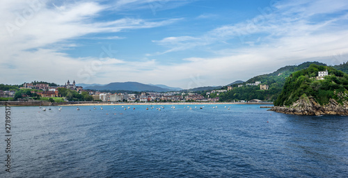 Ondarreta beach in San Sebastian Donestia photo