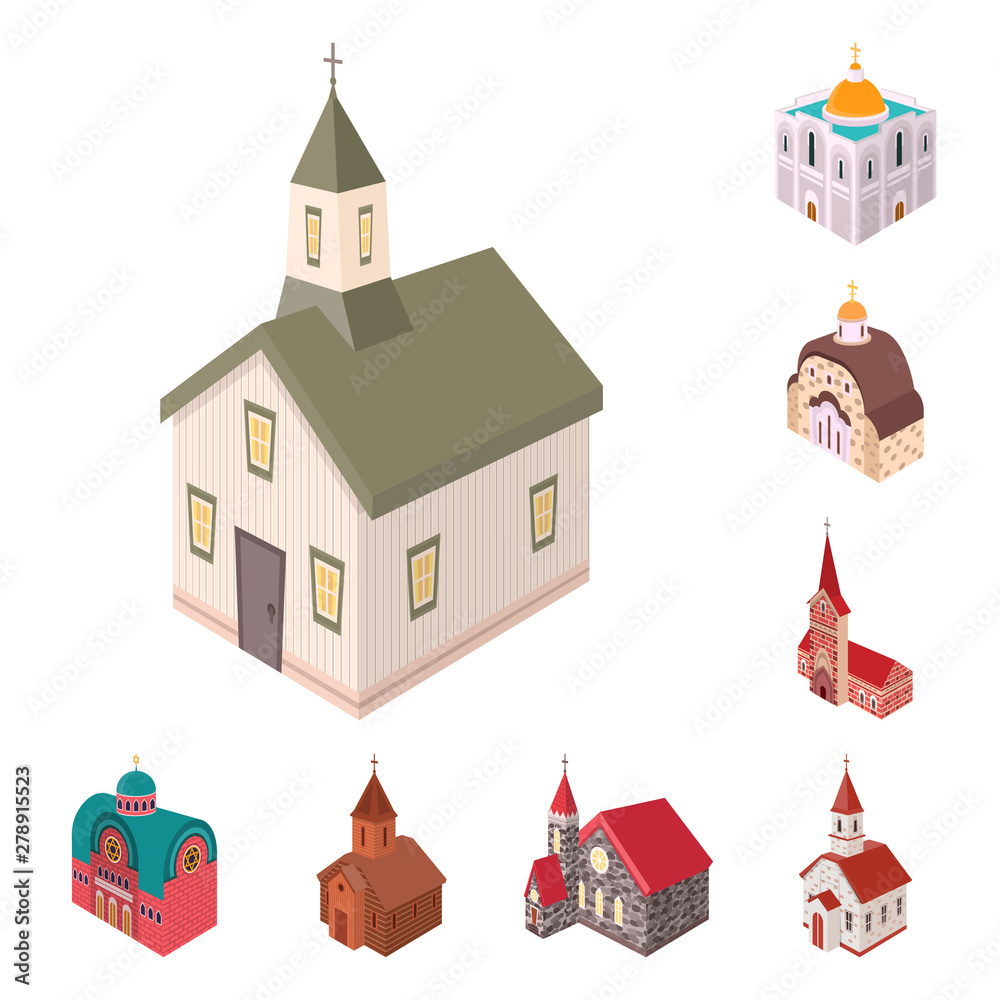 Vector illustration of architecture and building icon. Collection of architecture and clergy vector icon for stock. Vector illustration of architecture and building icon. Collection of architecture and clergy vector icon for stock.