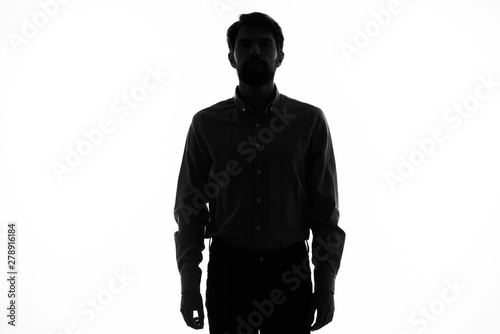 silhouette of a man photo