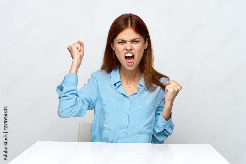 young woman in office young woman in office