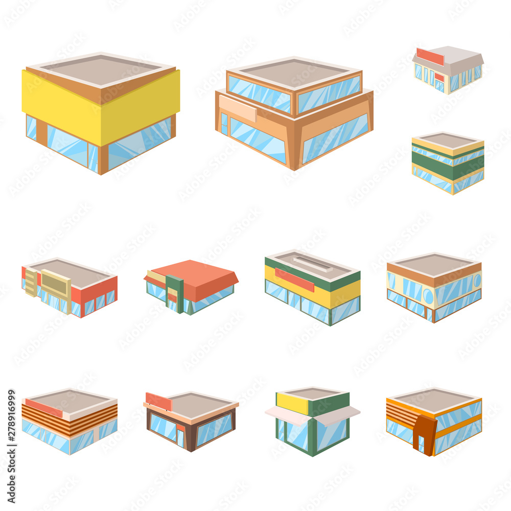 Vector illustration of and building symbol. Collection of and business stock symbol for web. Vector illustration of and building symbol. Collection of and business stock symbol for web.