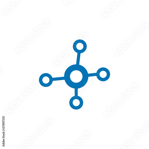 molecule logo vector icon illustration design 