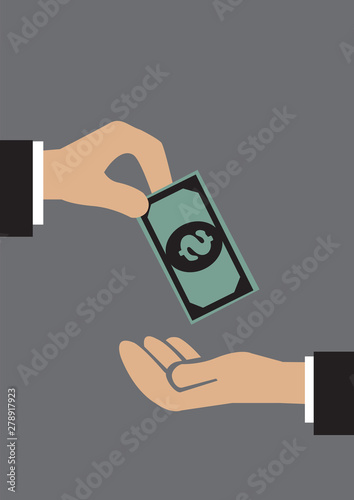 Cash Payment Vector Illustration