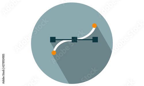 Vector Nodes Illustration / Flat icon