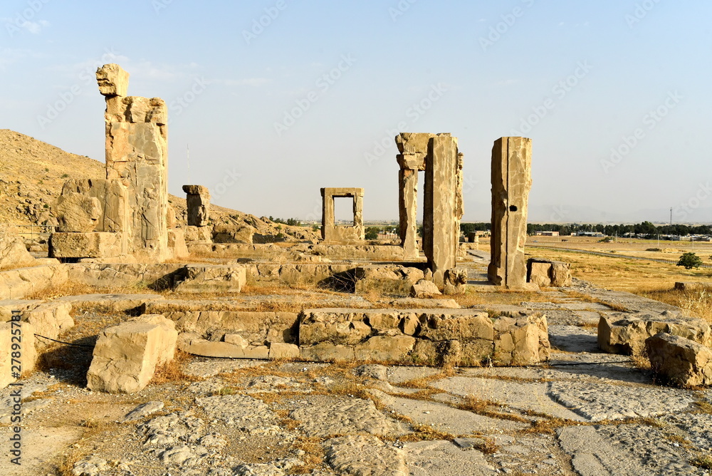 Persepolis (Takht-e-Jamshid or Taxt e Jamsid or Throne of Jamshid), capital of the Achaemenid Empire, Shiraz, Fars, Iran, June 24, 2019