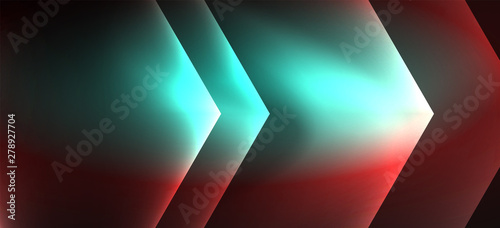 Neon shiny color lines background. Abstract colorful web template Geometric modern technology concept.