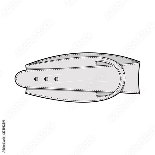 Belt accessory vector design template