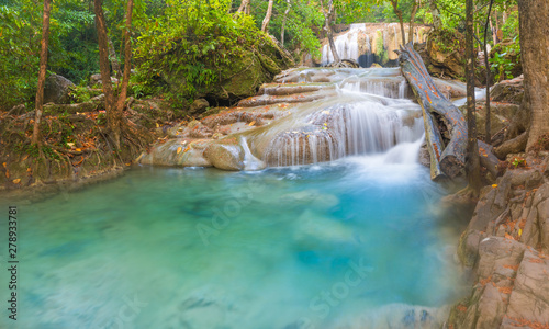 Beautiful waterfall at Erawan national park, Thailand © Olga Khoroshunova