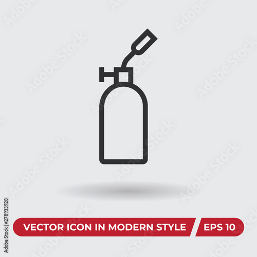 Fire extinguisher vector icon in modern style for web site and mobile app